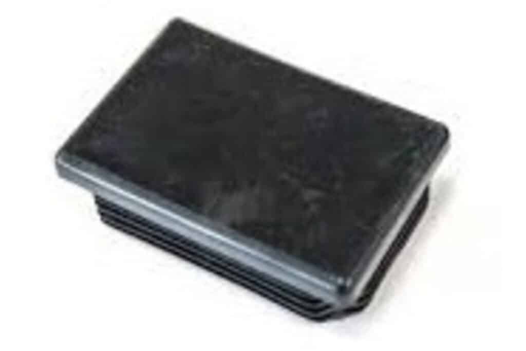 Inslagdop 45x20mm zwart
