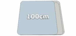 Largeur différente (100 cm)