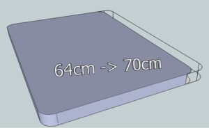 Largeur différente (70cm)