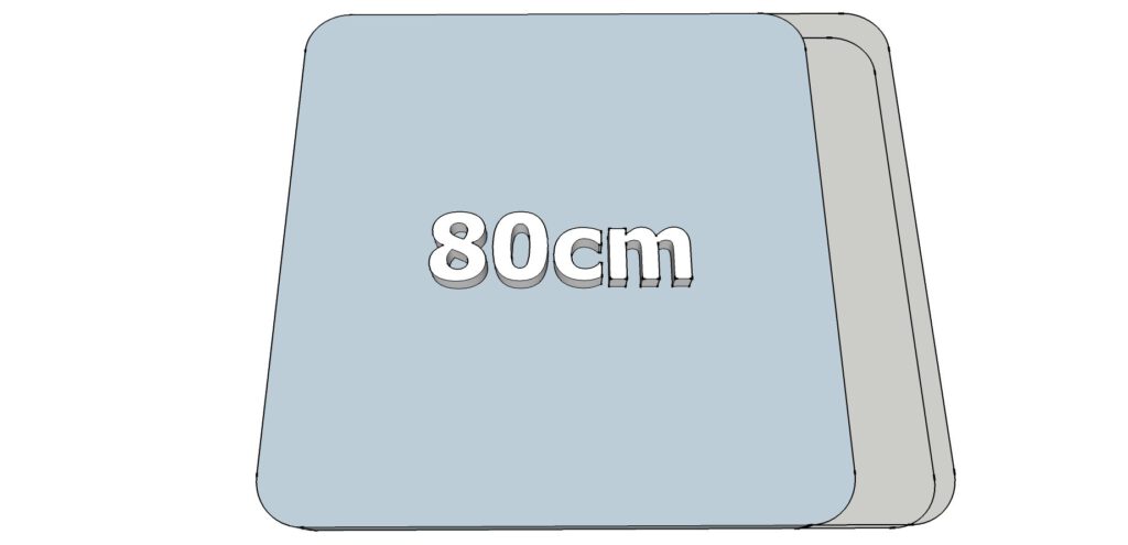 Largeur différente Praxis (80 cm)
