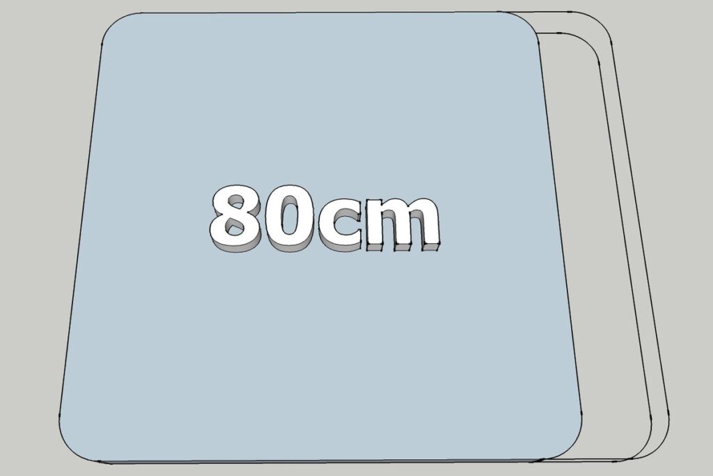Largeur différente Practical (80 cm)