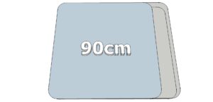 Largeur différente (90 cm)